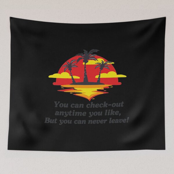 Item preview, Check Out Anytime Never Leave Quote Sunset Palm Trees designed and sold by KarolannMayert.
