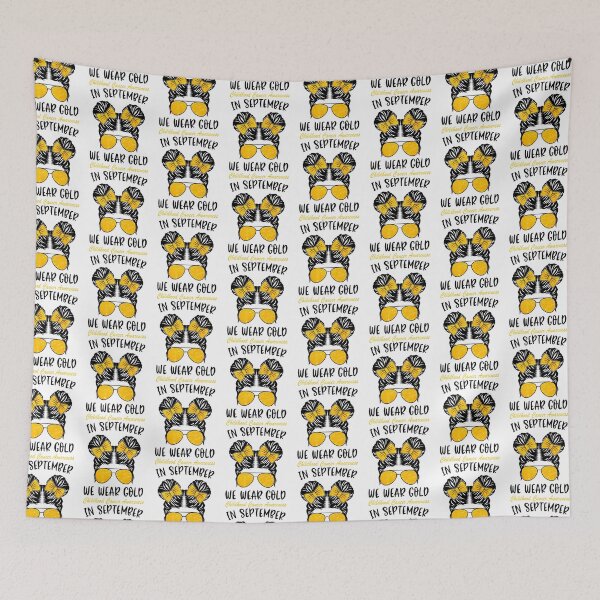 Item preview, In September We Wear Gold Childhood Cancer Awareness Girls designed and sold by Pider-Vampire.
