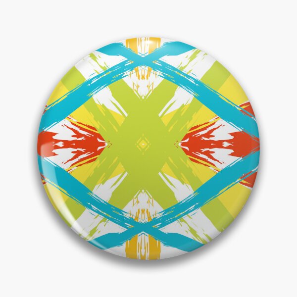 Item preview, Electric Neon Brushstroke Symmetrical Abstract designed and sold by meghnad.