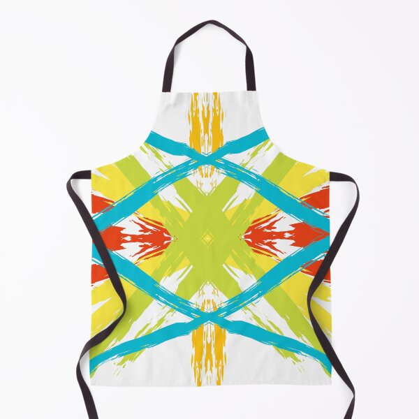 Item preview, Electric Neon Brushstroke Symmetrical Abstract designed and sold by meghnad.