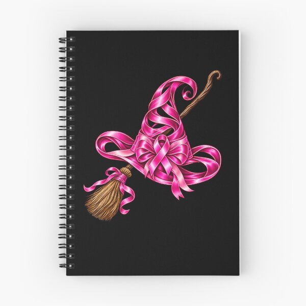 Item preview, Pink Ribbon Witch Hat Broom Breast Cancer Halloween Awarenes designed and sold by Pider-Vampire.