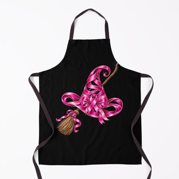 Item preview, Pink Ribbon Witch Hat Broom Breast Cancer Halloween Awarenes designed and sold by Pider-Vampire.