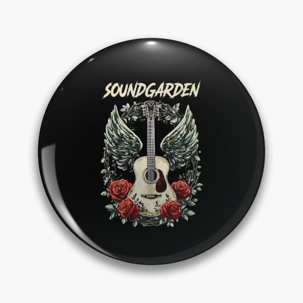 Item preview, Soundgarden Guitar Wings Roses Rock Band designed and sold by KarolannMayert.