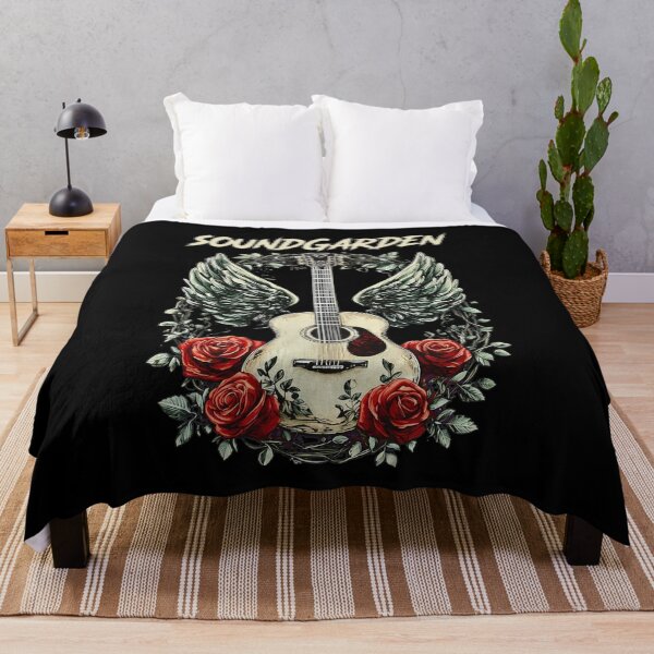 Item preview, Soundgarden Guitar Wings Roses Rock Band designed and sold by KarolannMayert.