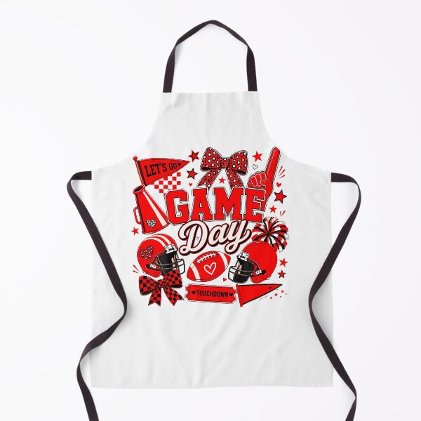 Item preview, Game Day Football Season Black  Red Cheer Kids Women Men designed and sold by Pider-Vampire.