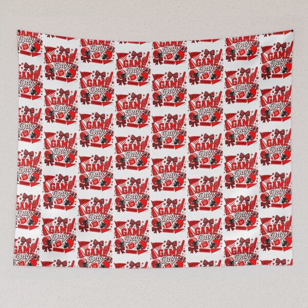 Item preview, Game Day Football Season Black  Red Cheer Kids Women Men designed and sold by Pider-Vampire.