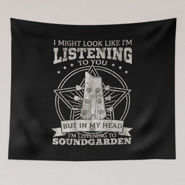 Item preview, I Listen To Soundgarden In My Head Guitar Fan designed and sold by KarolannMayert.