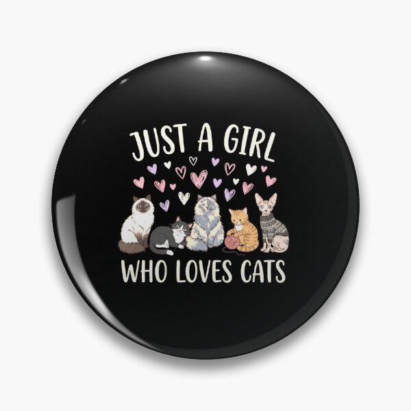 Item preview, Just a Girl Who Loves Cats Cute Cat Lover Gift for Women designed and sold by MiALopezArt.