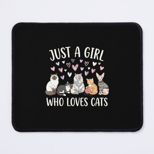 Item preview, Just a Girl Who Loves Cats Cute Cat Lover Gift for Women designed and sold by MiALopezArt.