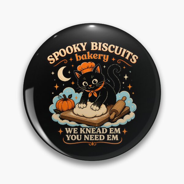 Item preview, Retro Funny Spooky Biscuits Club Cat Lovers Pastry Halloween designed and sold by Astravia-Arts.