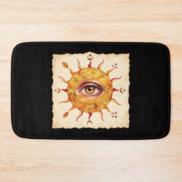 Item preview, Mystical Eye Sun – Golden Celestial Eye, Sacred Geometry Inspired Occult Vintage Astrology Art designed and sold by MrDev.