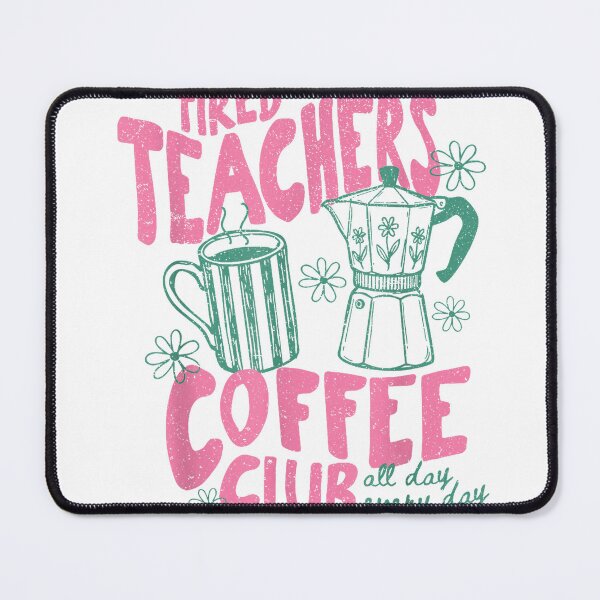 Item preview, Vintage Preppy Tired Teachers Coffee Club Summer Vacation T-Shirt designed and sold by KTY-NUSS.