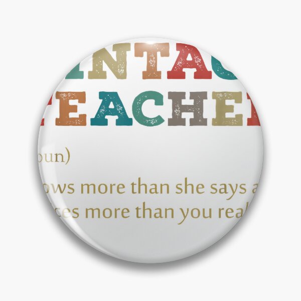 Item preview, Vintage Teacher Knows More Than She Says Outfit Definition T-Shirt designed and sold by gidget-gadget.
