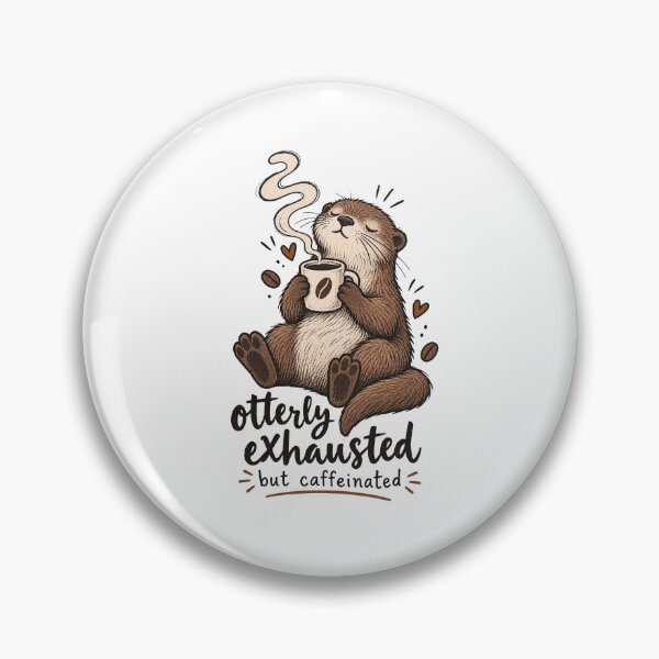Artikelvorschau, Otterly erschöpft, aber koffeinhaltig entworfen und verkauft von tollaru.