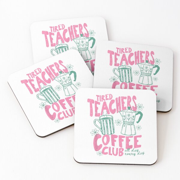 Item preview, Vintage Preppy Tired Teachers Coffee Club Summer Vacation T-Shirt designed and sold by KTY-NUSS.