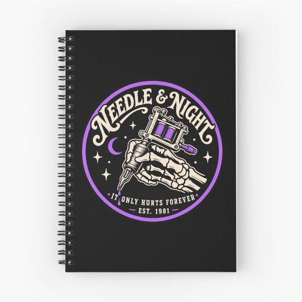 Item preview, Halloween Needle And Night Tattoo Shop Skeleton Hand designed and sold by Uglyandcute.