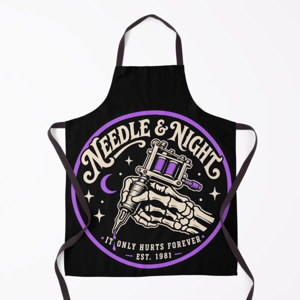 Item preview, Halloween Needle And Night Tattoo Shop Skeleton Hand designed and sold by Uglyandcute.