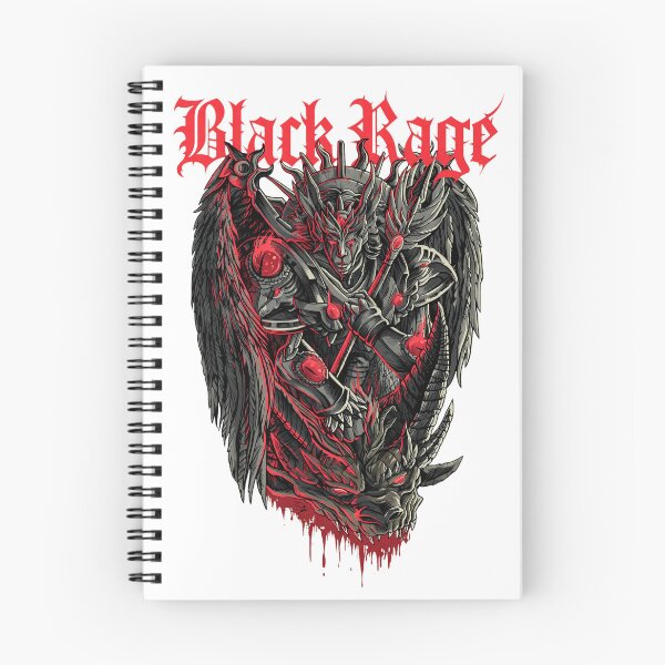 Item preview, Black Rage Winged Warrior Over Skull designed and sold by SEAHOSFOR.
