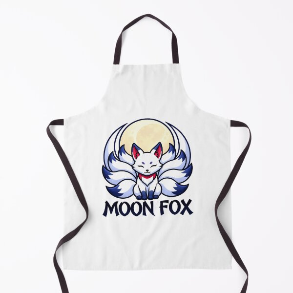 Aperçu de l'œuvre Moon Fox – Cute Nine Tailed Fox Anime Kawaii Kitsune, Lunar Fantasy Japanese Fox Gift créée et vendue par MrDev.