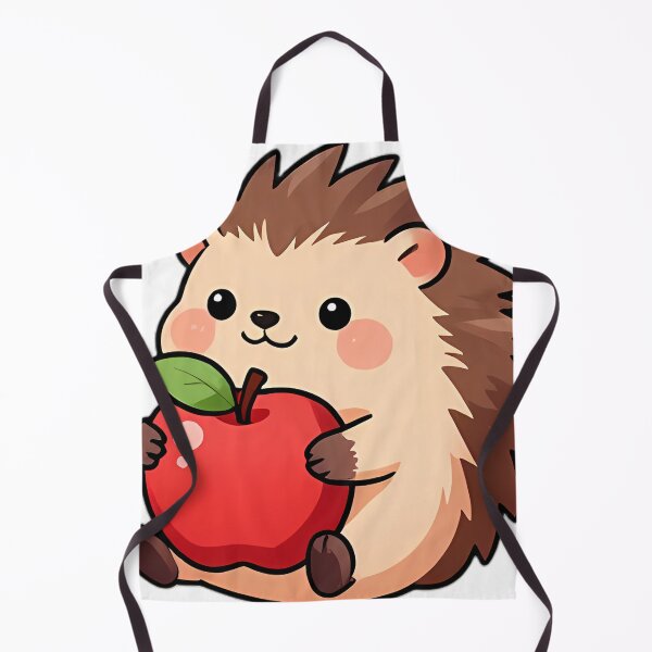 Item preview, Cute Hedgehog Hugging Giant Honeycrisp Apple designed and sold by pumsquare.