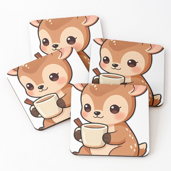 Item preview, Cute Baby Fawn Hugging Steaming Spiced Cider Mug designed and sold by pumsquare.