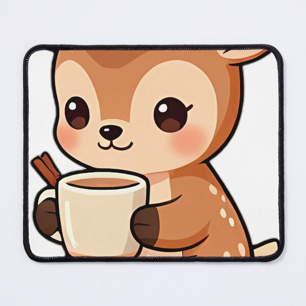 Item preview, Cute Baby Fawn Hugging Steaming Spiced Cider Mug designed and sold by pumsquare.