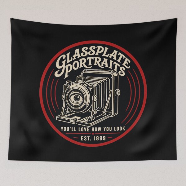 Item preview, Halloween Glassplate Portraits Haunted Camera Horror designed and sold by Uglyandcute.
