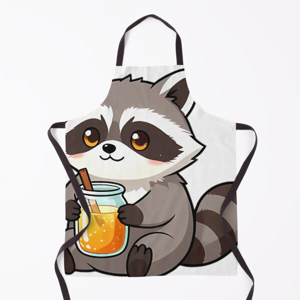 Item preview, Cute Chubby Raccoon with Farmhouse Mason Jar Apple Cider designed and sold by pumsquare.