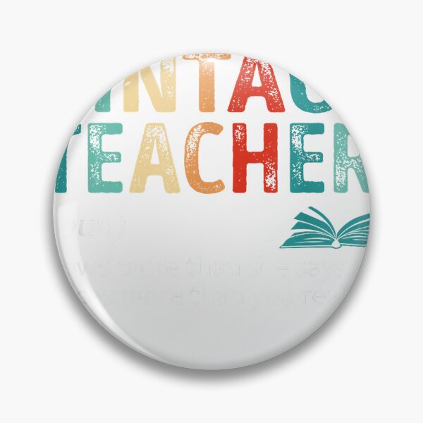 Item preview, Vintage teacher noun knows more than she says notices Men Women Kids T-Shirt designed and sold by gidget-gadget.