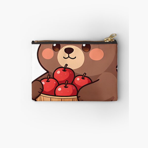 Item preview, Cute Brown Bear Cub with Oak Wood Apple Bucket designed and sold by pumsquare.