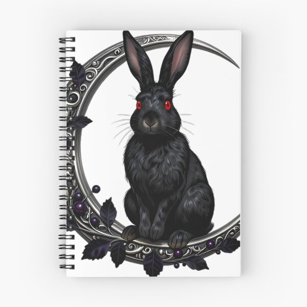 Item preview, Gothic Black Hare Moon Scout designed and sold by IllumeInk.