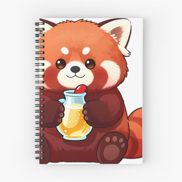 Item preview, Cute Red Panda with Sparkling Apple Cider Flagon designed and sold by pumsquare.
