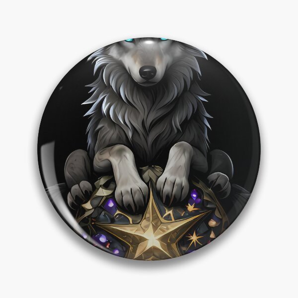 Item preview, Gothic Wolf Pup Star Seeker designed and sold by IllumeInk.