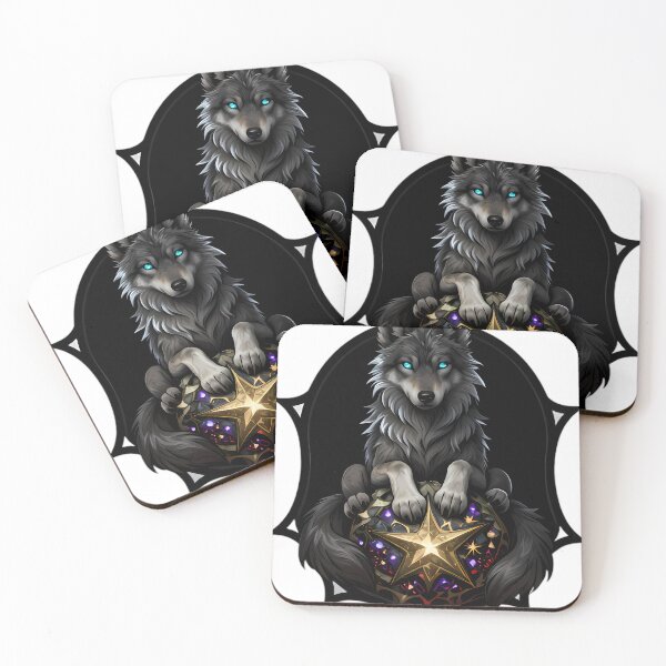 Item preview, Gothic Wolf Pup Star Seeker designed and sold by IllumeInk.