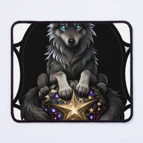 Item preview, Gothic Wolf Pup Star Seeker designed and sold by IllumeInk.