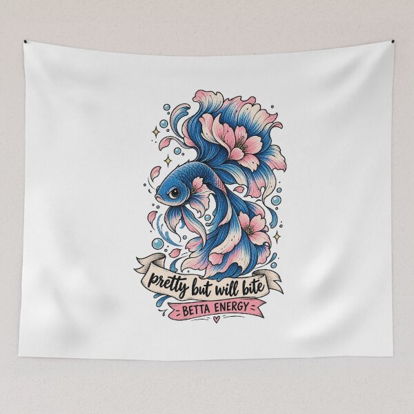 Item preview, Pretty Betta Fish Will Bite designed and sold by tollaru.