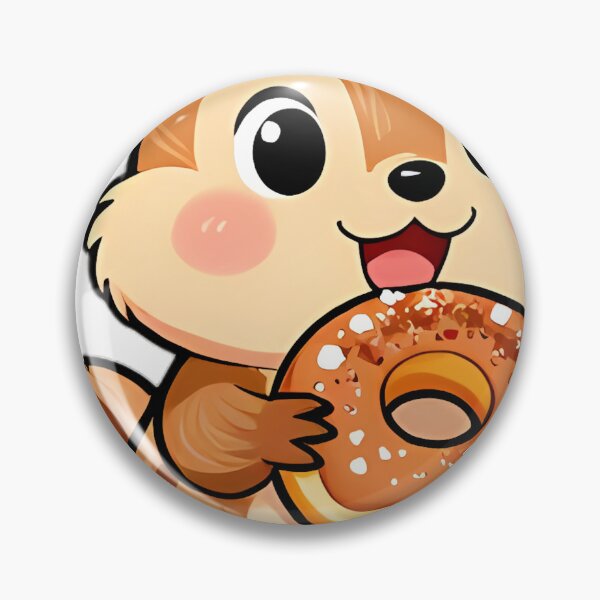 Item preview, Cute Little Chipmunk with Glazed Apple Cider Donut designed and sold by pumsquare.
