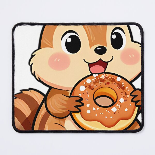 Item preview, Cute Little Chipmunk with Glazed Apple Cider Donut designed and sold by pumsquare.