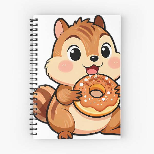 Item preview, Cute Little Chipmunk with Glazed Apple Cider Donut designed and sold by pumsquare.