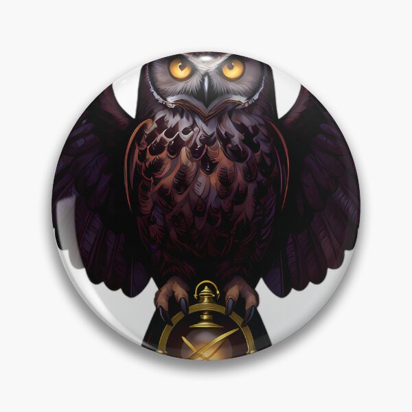 Item preview, Gothic Great Horned Owl Sentinel designed and sold by IllumeInk.