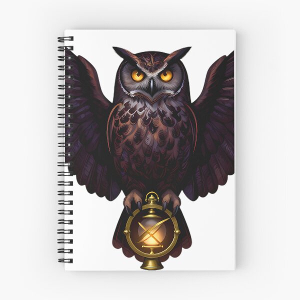 Item preview, Gothic Great Horned Owl Sentinel designed and sold by IllumeInk.
