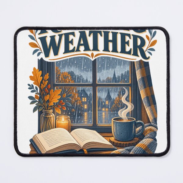 Item preview, Reading Weather Rainy Day Book Lover Design designed and sold by ys96.