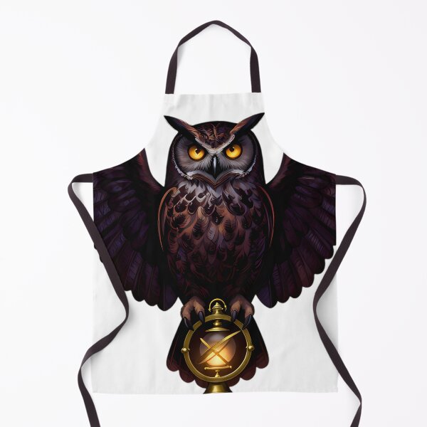 Item preview, Gothic Great Horned Owl Sentinel designed and sold by IllumeInk.