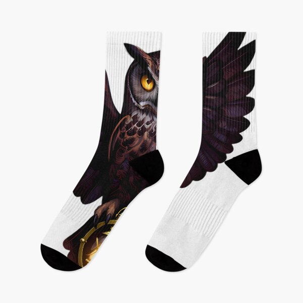 Item preview, Gothic Great Horned Owl Sentinel designed and sold by IllumeInk.