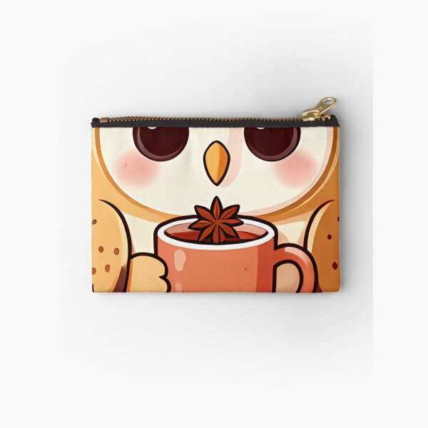 Item preview, Cute Baby Barn Owl with Warm Spiced Cider Ceramic Cup designed and sold by pumsquare.
