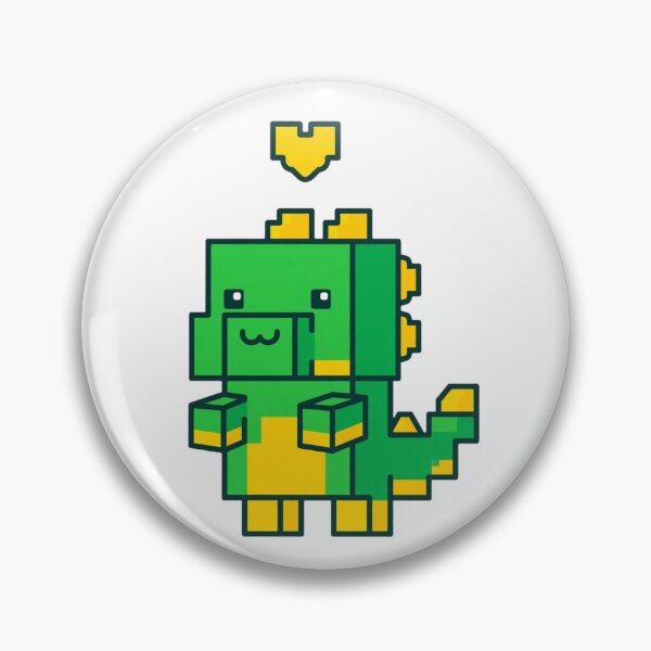 Item preview, Blocky Pet Dragon designed and sold by GeeklyShirts.