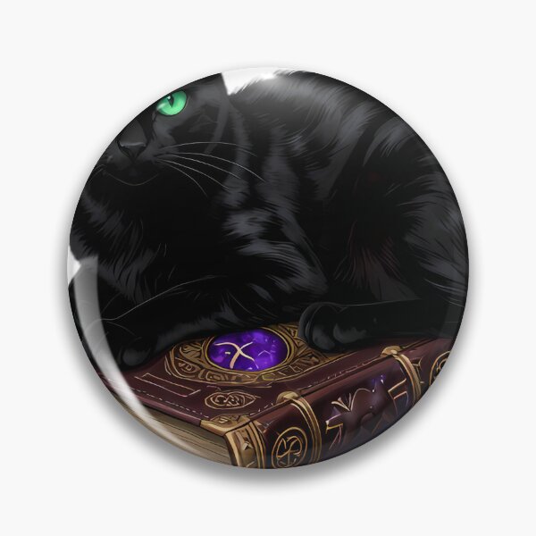 Item preview, Gothic Black Cat Familiar designed and sold by IllumeInk.