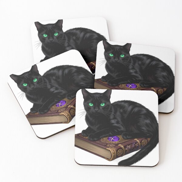 Item preview, Gothic Black Cat Familiar designed and sold by IllumeInk.