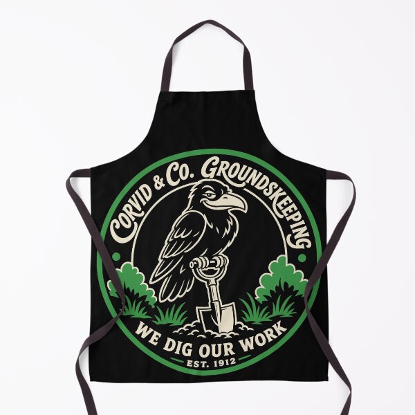 Item preview, Halloween Corvid And Co Groundskeeping Raven Shovel Dark Humor designed and sold by Uglyandcute.