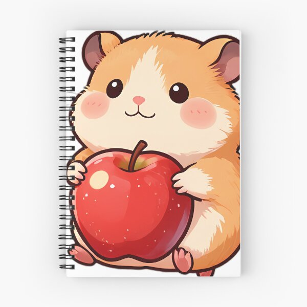 Item preview, Cute Chubby Hamster Hugging Giant Red Apple designed and sold by pumsquare.